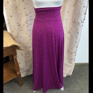 LuLaRoe purple maxi skirt XXL